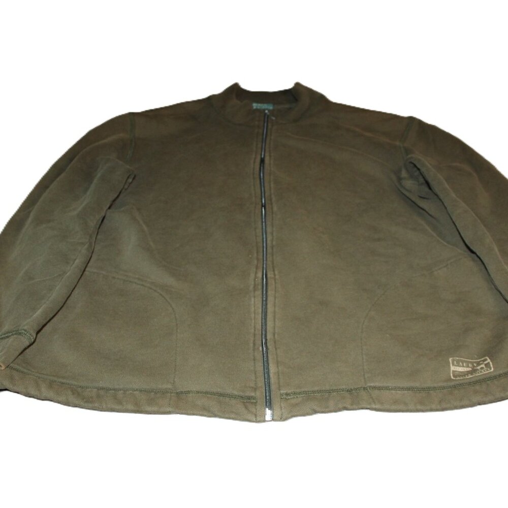 Lauren Ralph Lauren Olive Green Zip-Up Long Sleeve Women’s Jacket XL